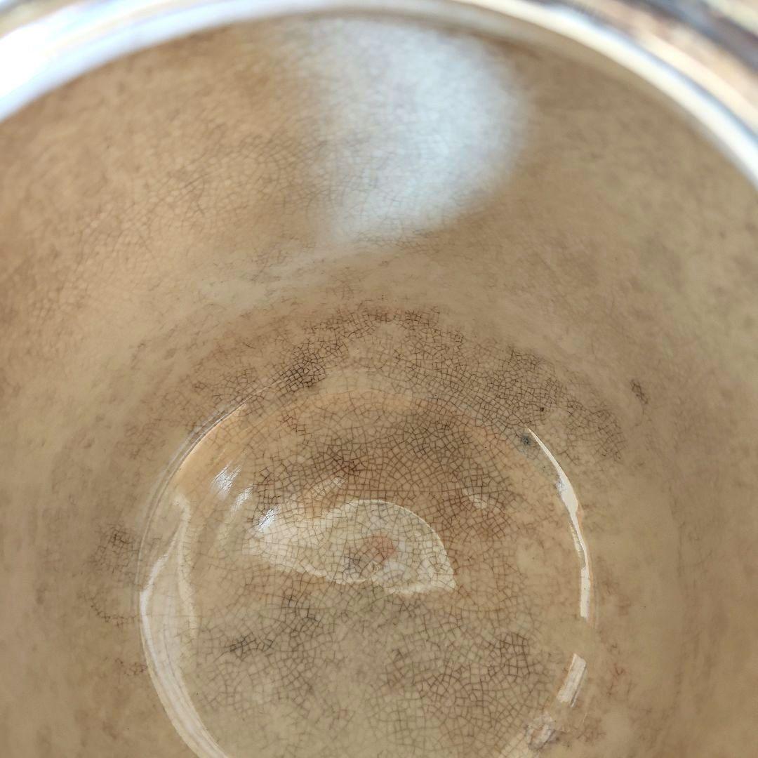 青い花　クッキージャー　ジャー　イギリス　古い　ロイヤルドルトン