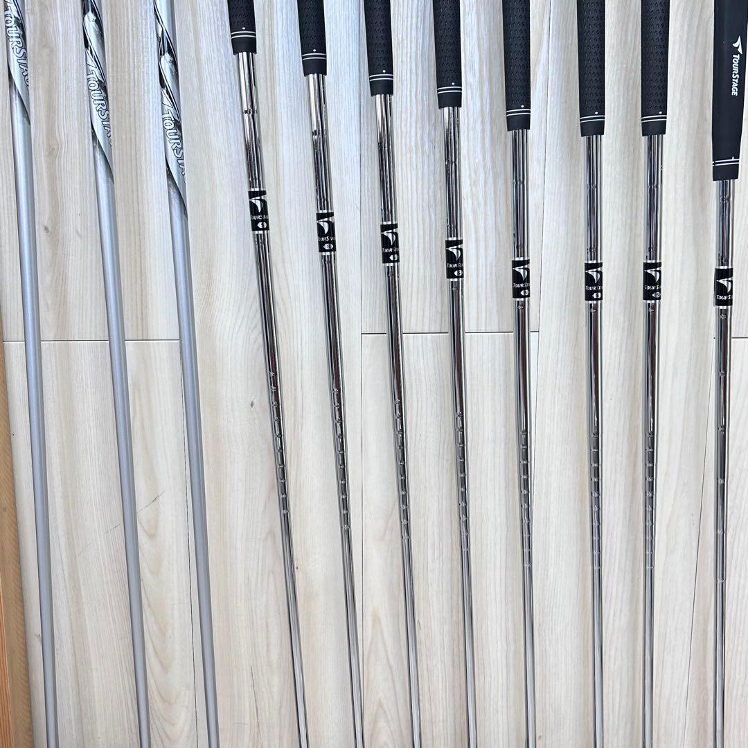 【メンズ右】ツアーステージ V002 メンズゴルフセット 美品　初心者