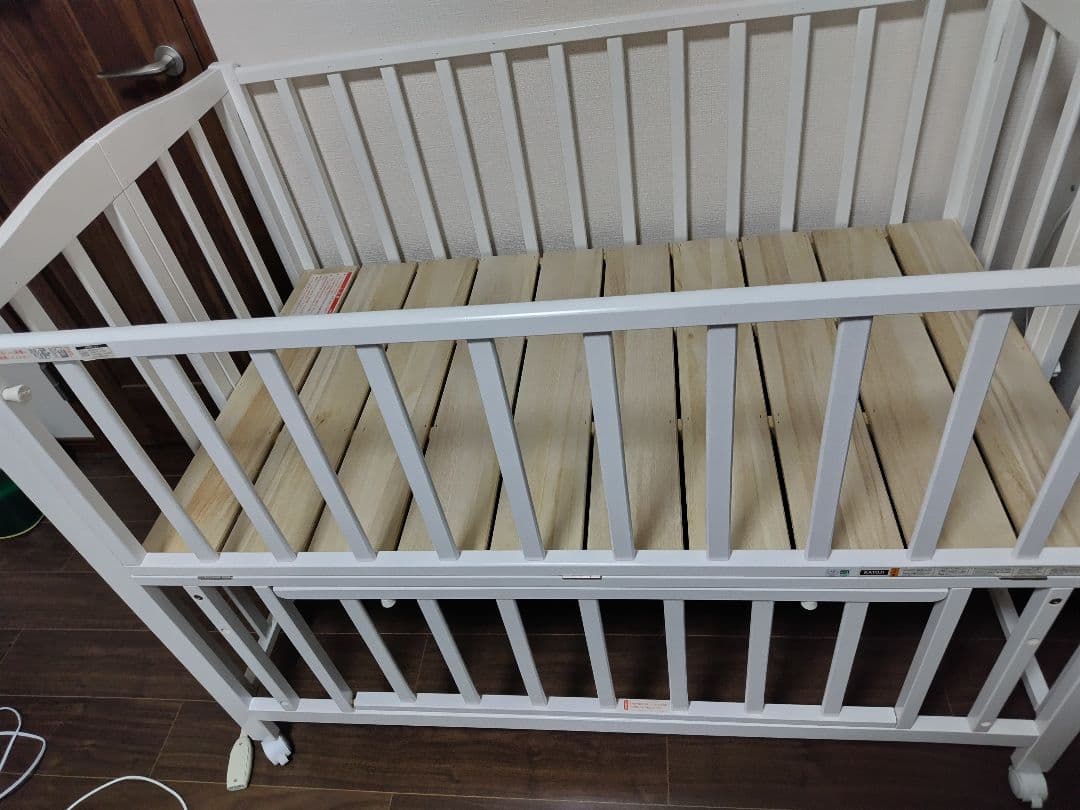 KATOJI ベビーベッド 折りたたみレギュラーサイズ ホワイト