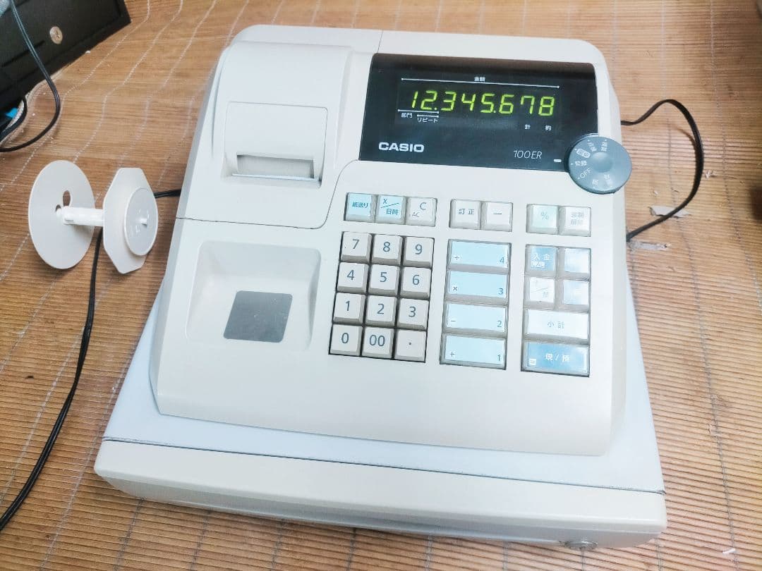 カシオレジスター　100ER　簡単便利特殊　送料込　207000