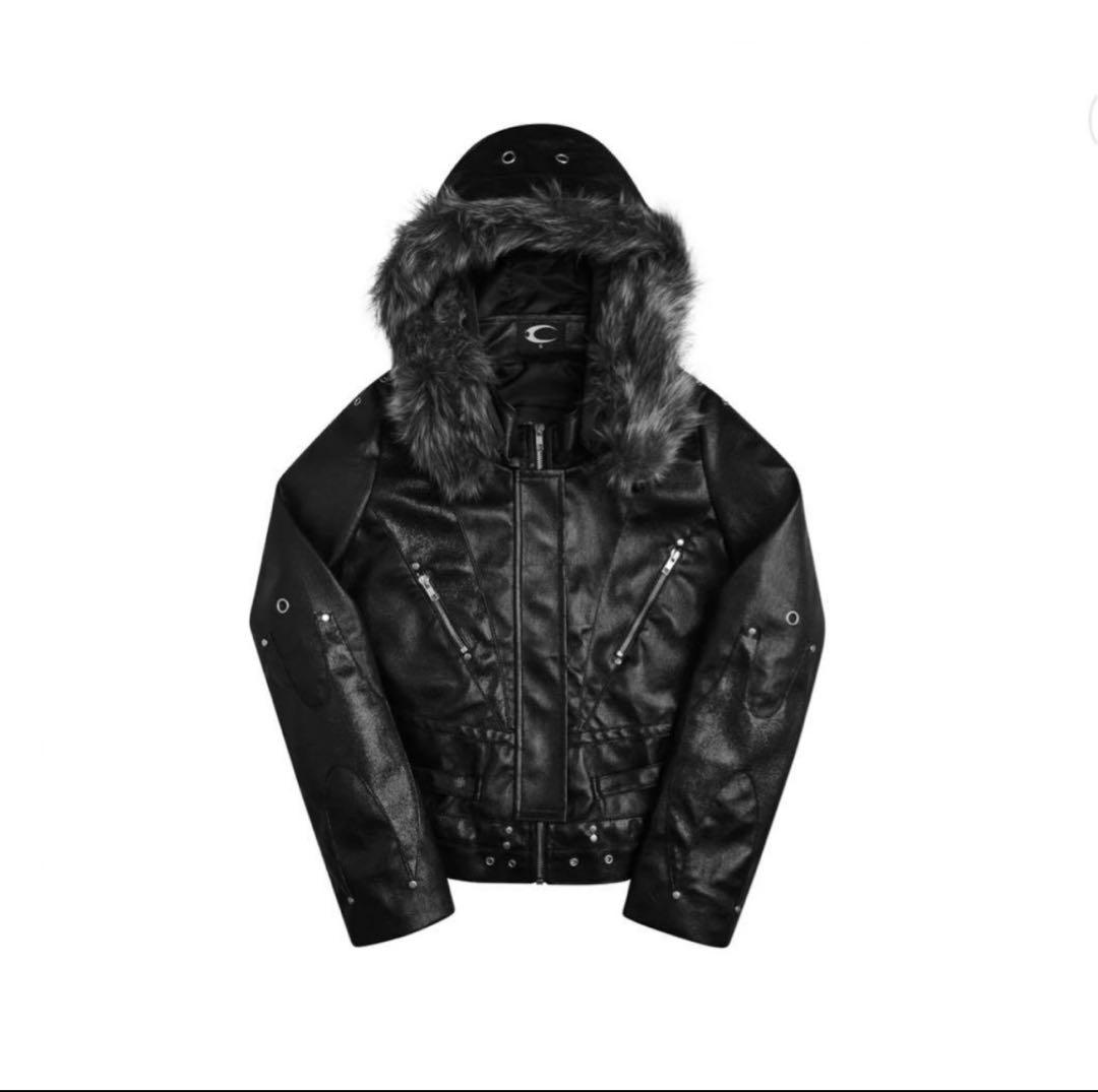 Cozy worldwide ファー付きレザージャケット opium お兄系