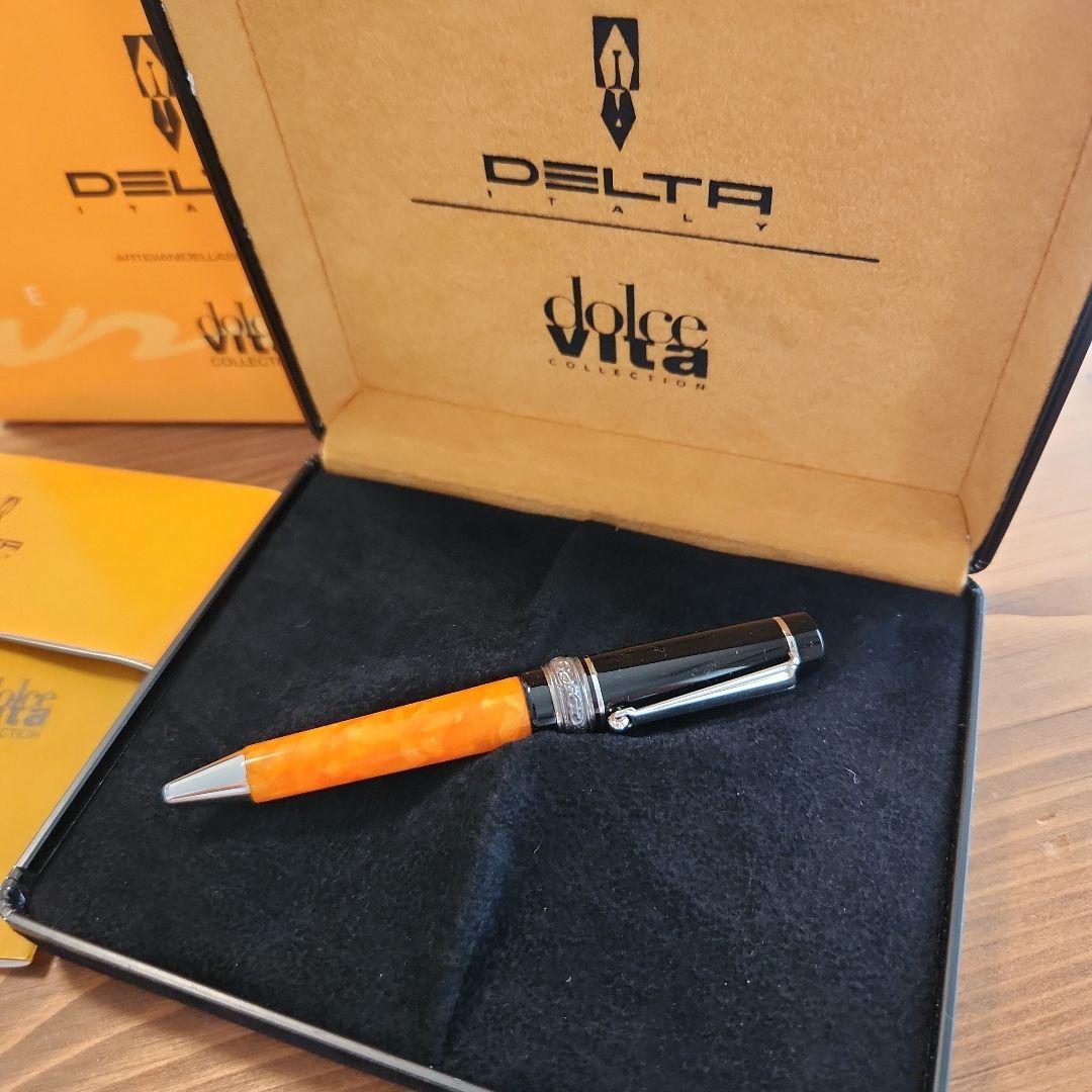 未使用品 デルタ ドルチェビータ ミニ シルバー ボールペン
