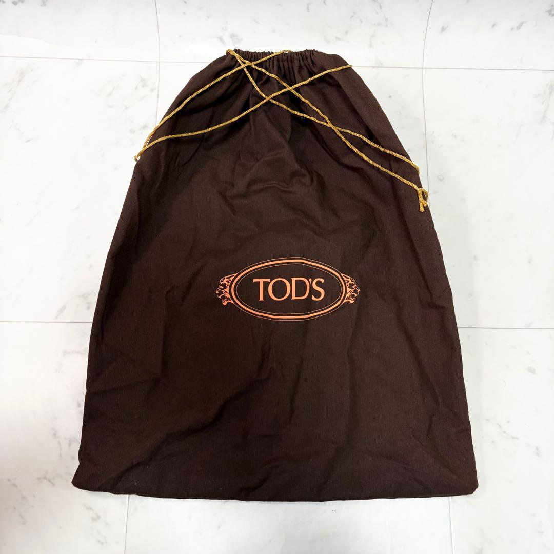 TOD'S トッズ ハンドバッグ レザー ベージュブラウン 肩掛け トートバッグ