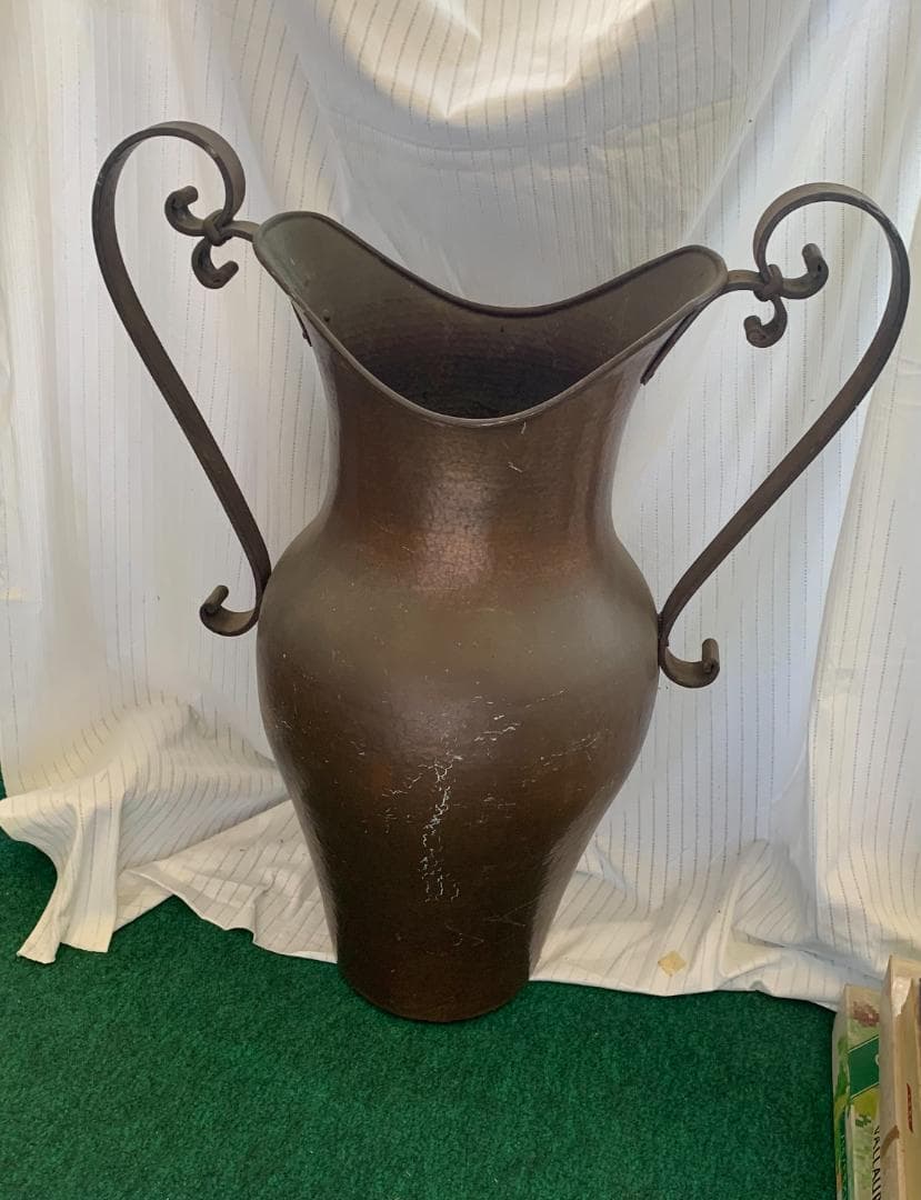 ヴィンテージ!! 銅製 水差し 花瓶 花器 フランス製 大型 現状品!!