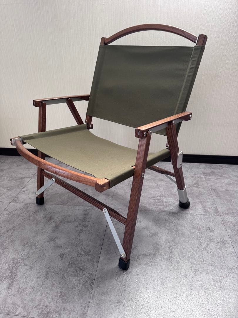 メーカー不明　キャンプ用木製チェア