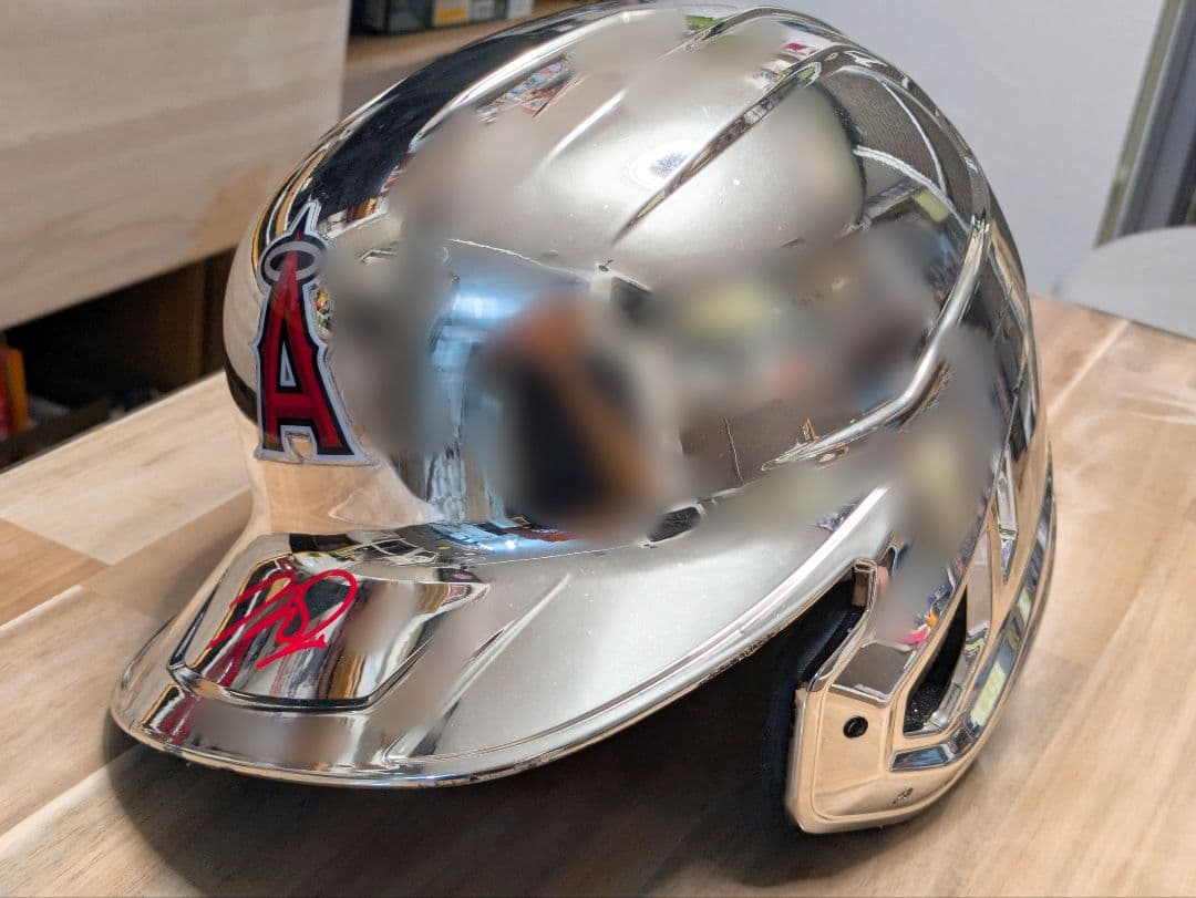 マイク・トラウト クロームヘルメット 直筆サイン エンゼルス 本物証明あり
