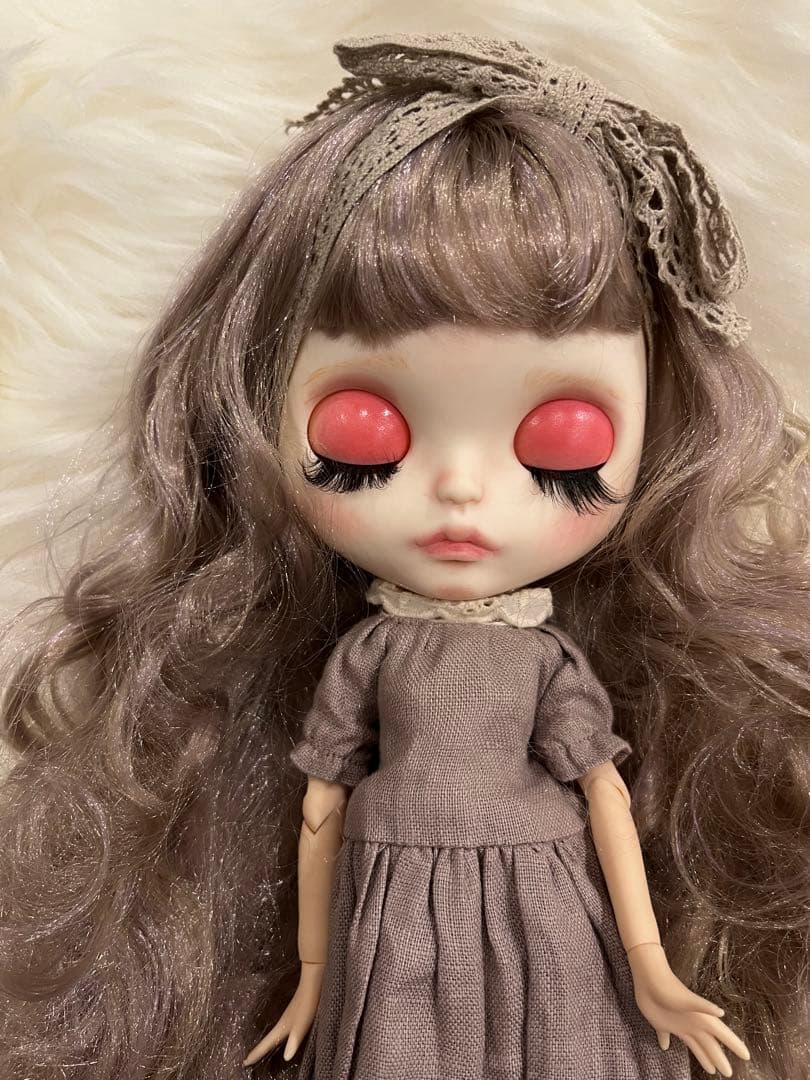 アイシードール　アウトフィット付き　ミックスパープルロング