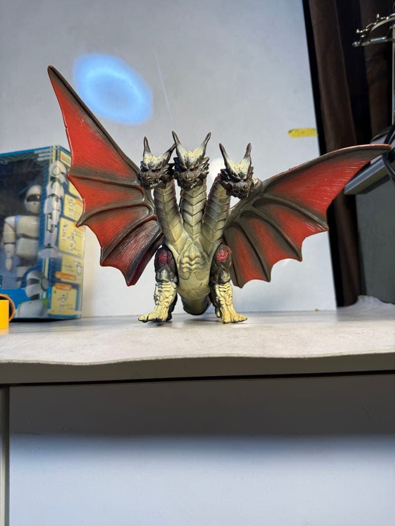 バンダイ 1996 デスギドラ ソフビ ゴジラ モスラ 大型 フィギュア　当時物