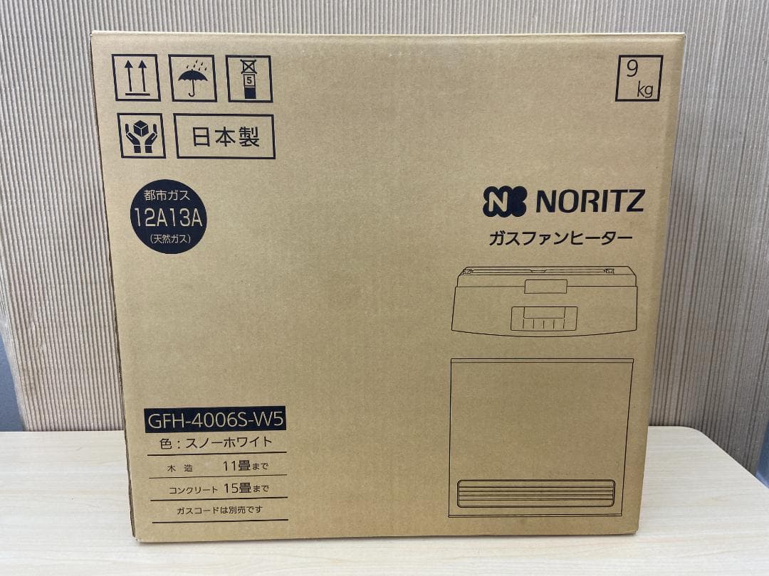 ☆未使用品☆都市ガス NORITZ ガスファンヒーター GFH-4006S-W5