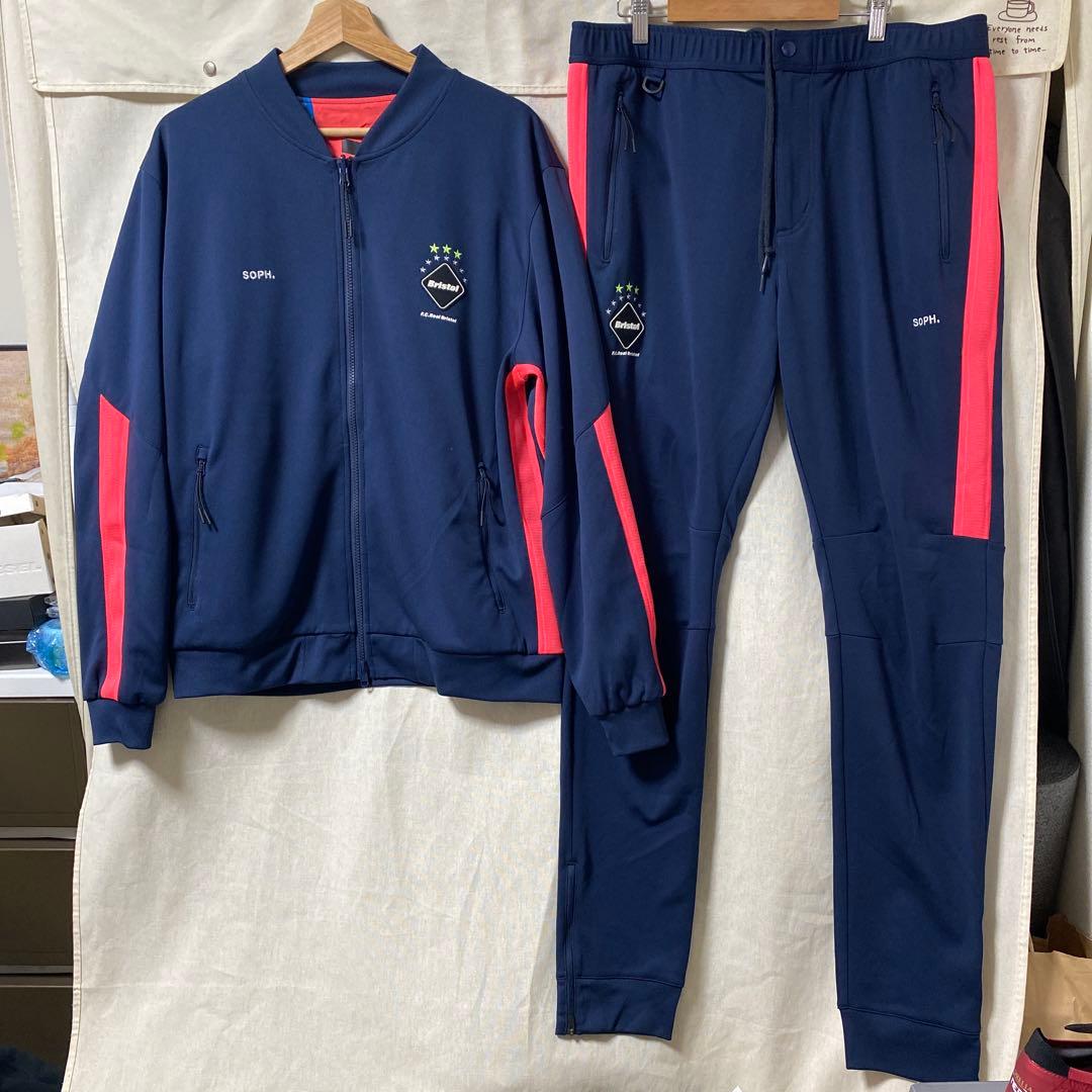 ★送料無料 ジャケット・ロングパンツ上下セット XL 紺ピンク 中古美品★