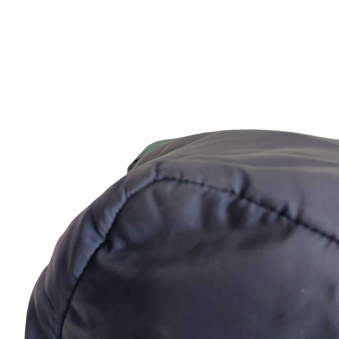 【人気】プラダ リバーシブル トートバッグ ナイロン ネイビー グリーン