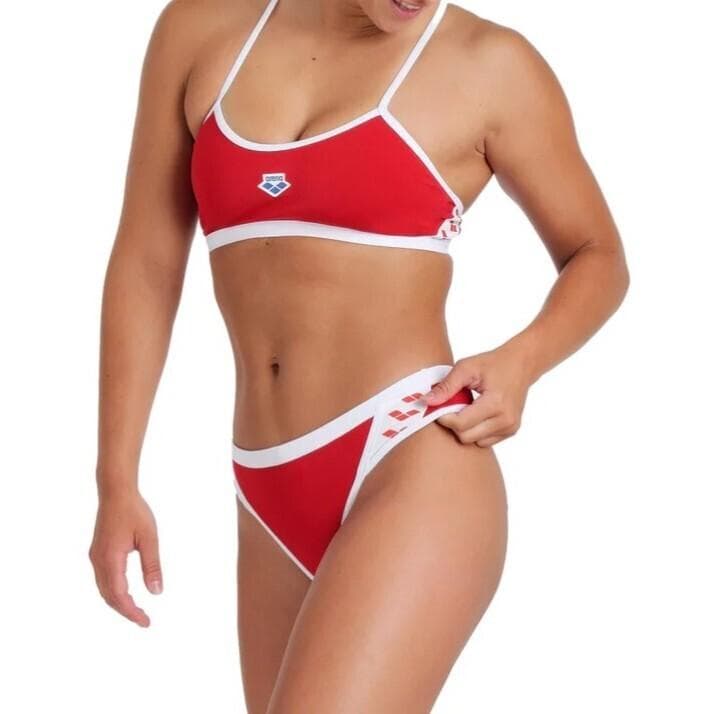 Arena 女性用 ビーチバレー ツーピース ビキニ ブルマ Red USA28