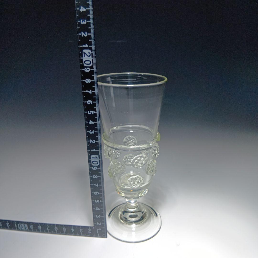 ガラス作家　舩木倭帆　プラントゴブレットイチゴ紋　shizuサイン有