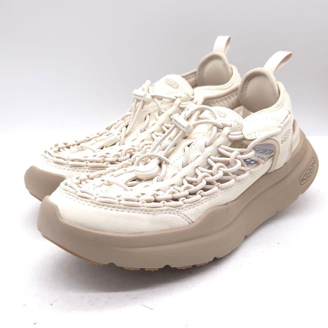 極美品 KEEN UNEEK WK キーン サンダル 25cm オフホワイト