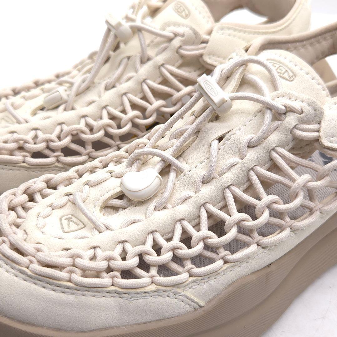 極美品 KEEN UNEEK WK キーン サンダル 25cm オフホワイト