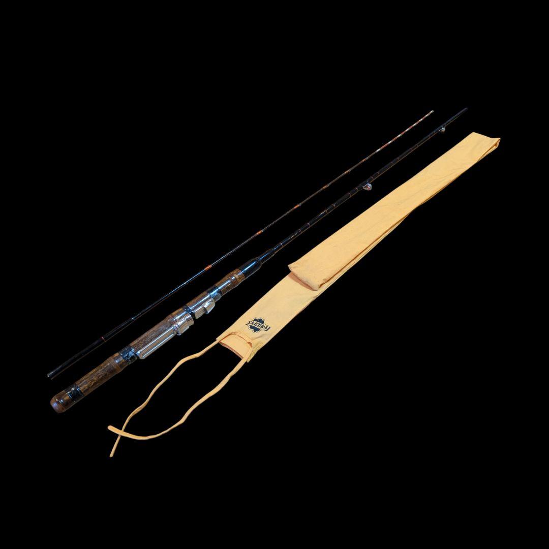 櫻井漁具 江戸川銘 和竿 筏竿 カセ竿 2本継 竹竿 収納袋付　チヌ　クロダイ