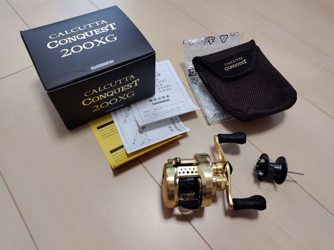 シマノ22カルカッタコンクエスト200XG　予備スプール付