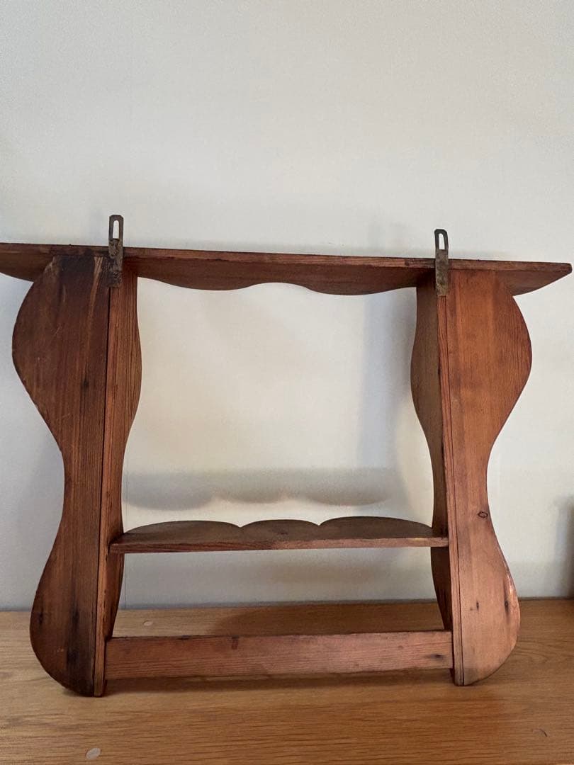 フランス　アンティークパイン　ウォールシェルフ