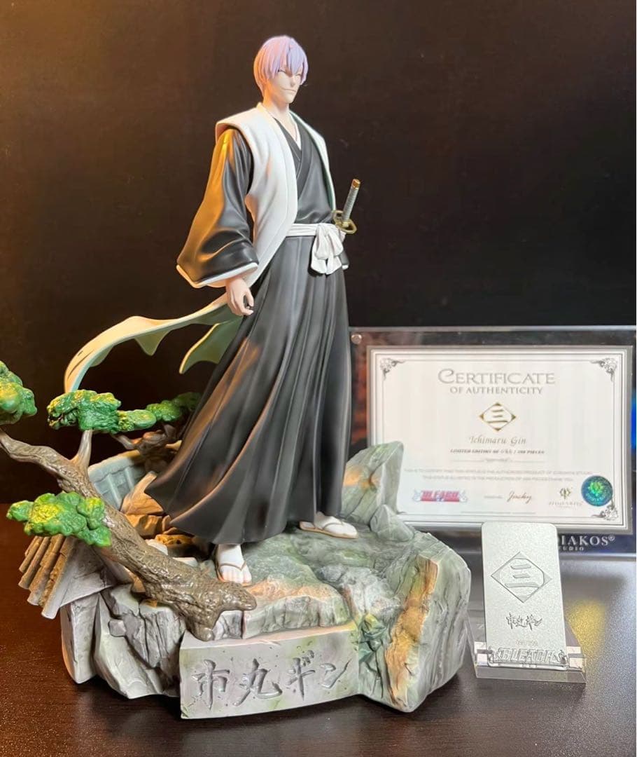 BLEACH 黒衣少年図 市丸ギン ガレージキット ガレキ スタチュー⑧