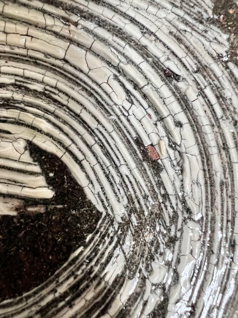 中川自然坊　刷毛目唐津　蛤鉢　入手困難品　美品　8寸鉢