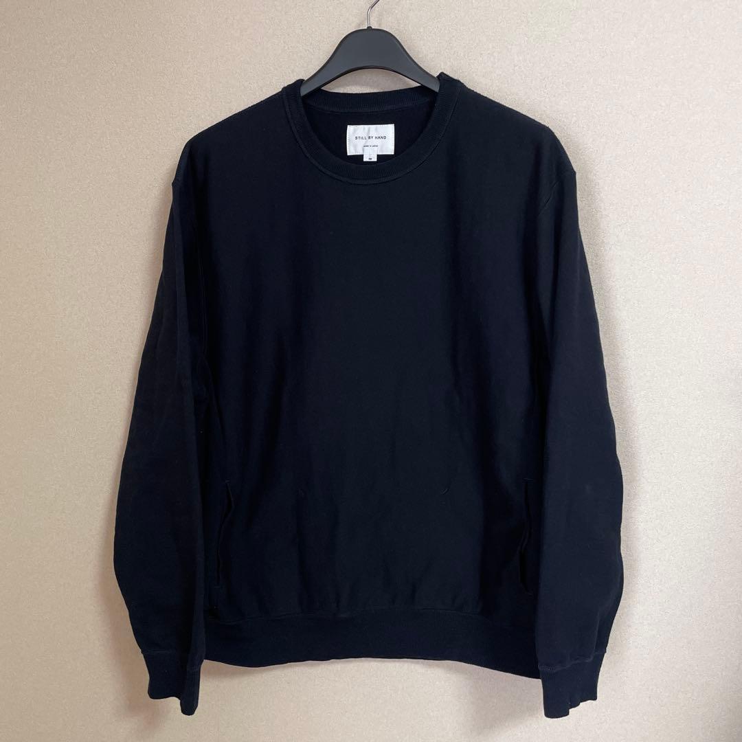 STILL BY HAND クルーネックスウェット ネイビー CS09243