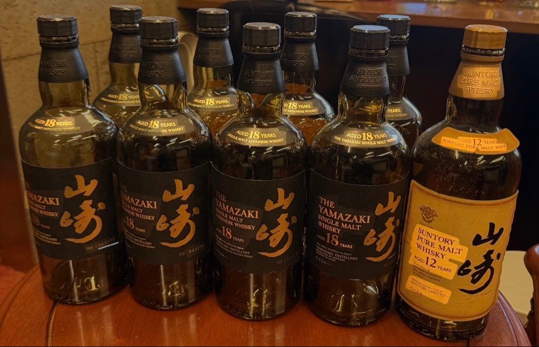 モリ 山崎 18年 空瓶 700ml8本まとめ買い