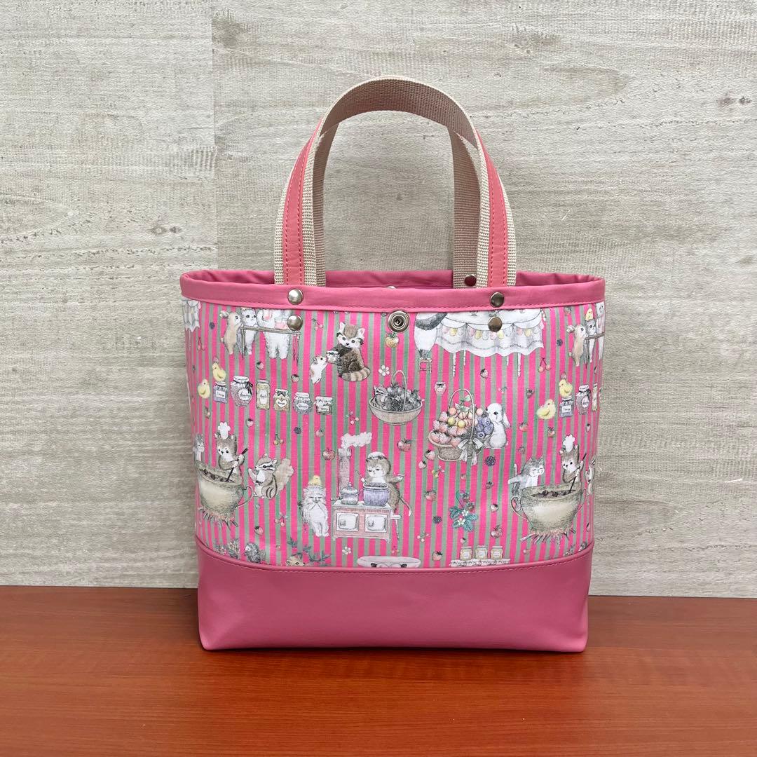 yukiemonハンドメイド　45㎝ファスナービッグトートバック　①