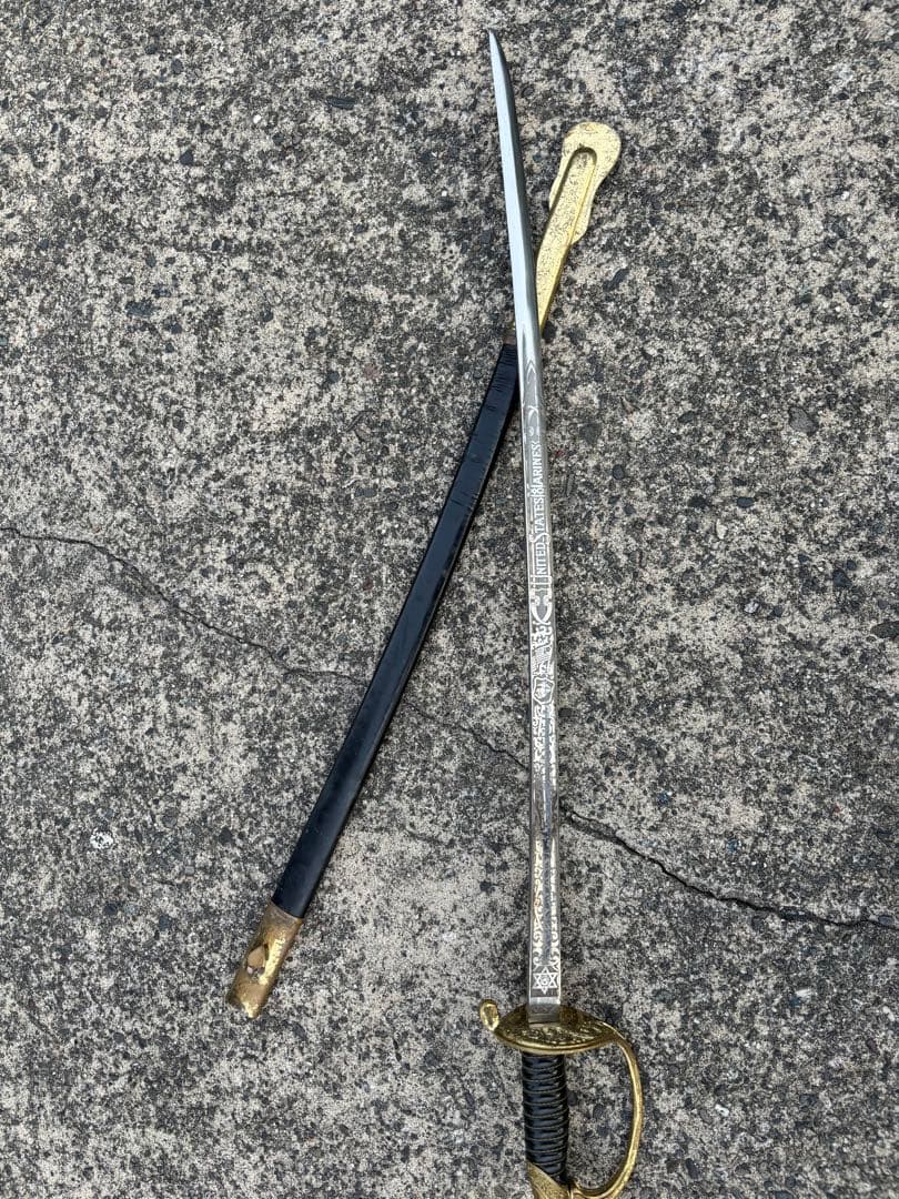 吉海M35 米軍 式典用サーベル 模造刀 鞘付 28インチ 全長86cm