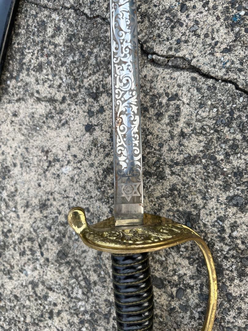 吉海M35 米軍 式典用サーベル 模造刀 鞘付 28インチ 全長86cm