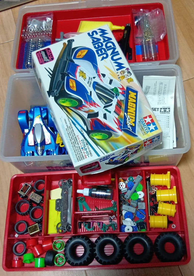 編集中　ミニ四駆セット マグナムセイバー他レーサーズボックス