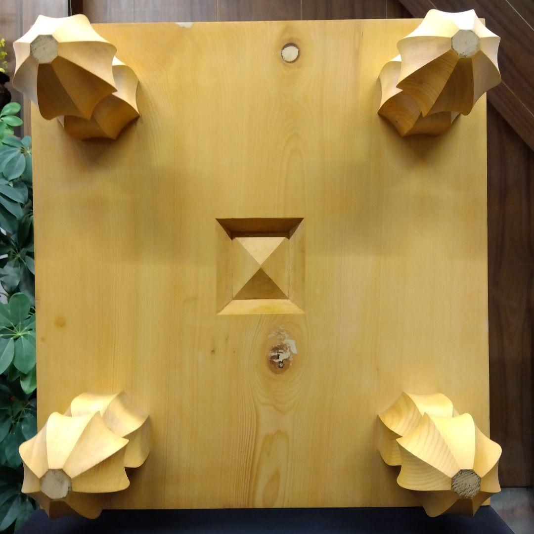 【国産　本榧　5寸碁盤　木表　板目】