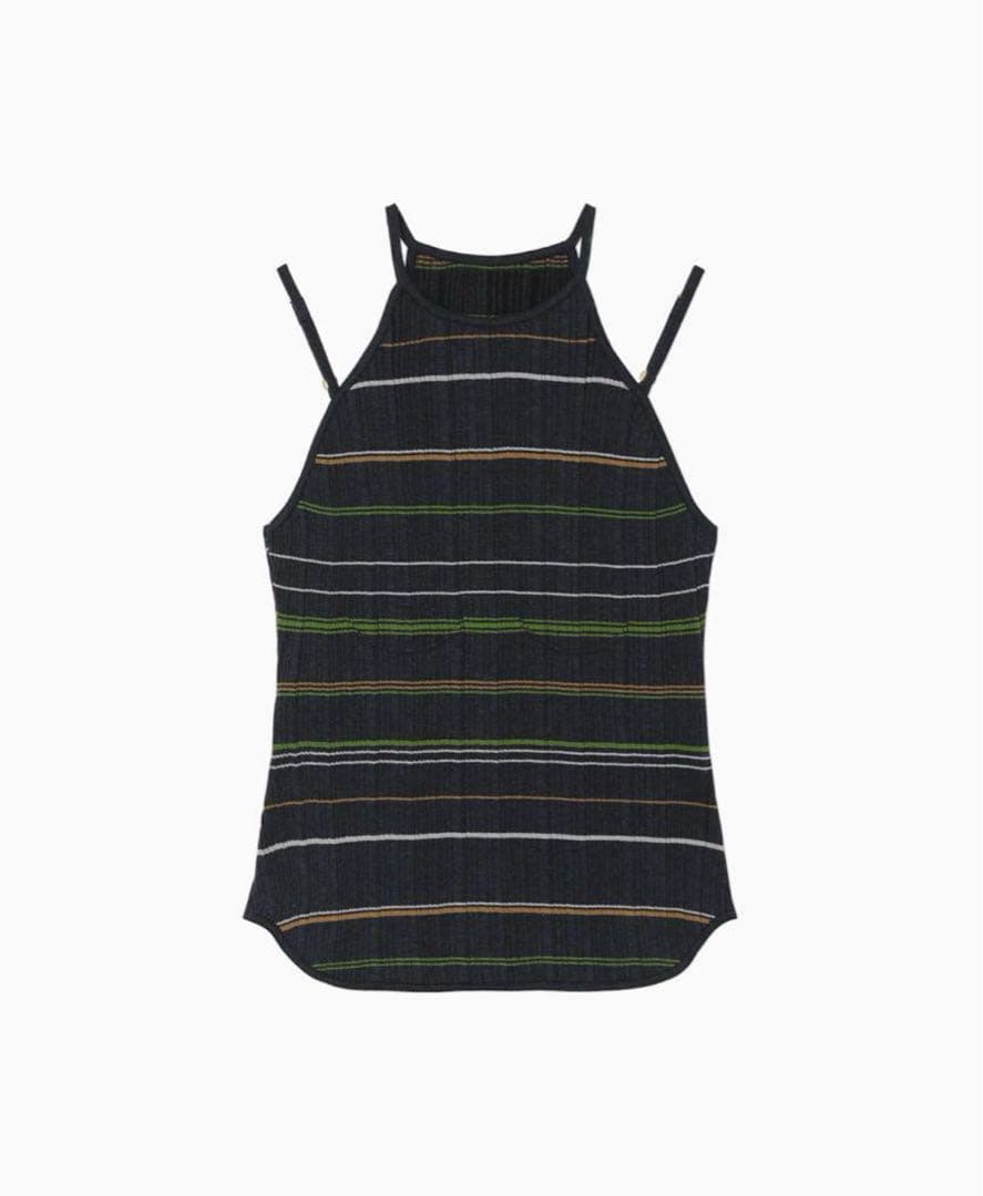 トップス Random Ribbed Plaid Knitted Top