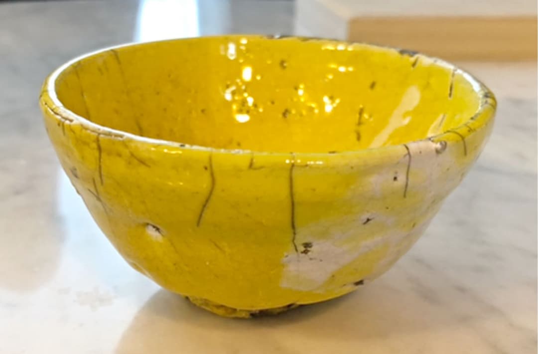 【人気・一点物】青木良太　黄卵色岩漿楽盃