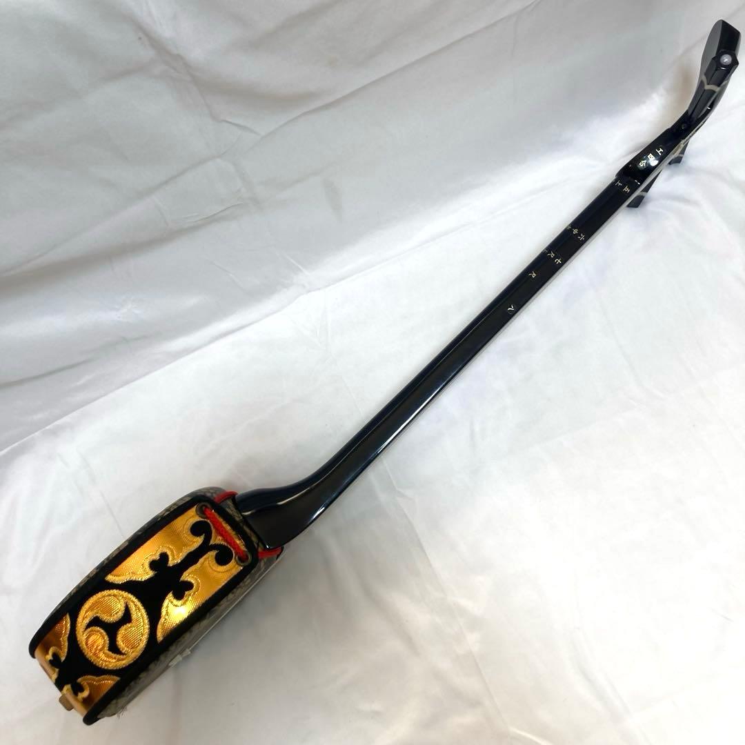 【美品】三線 沖縄 初心者 人工皮 蛇革 蛇皮 収納袋 付属品 DVD 和楽器