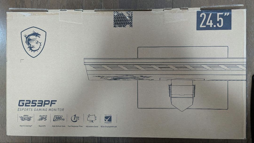 MSI G253PF [24.5インチ] 360Hz (OC 380Hz)