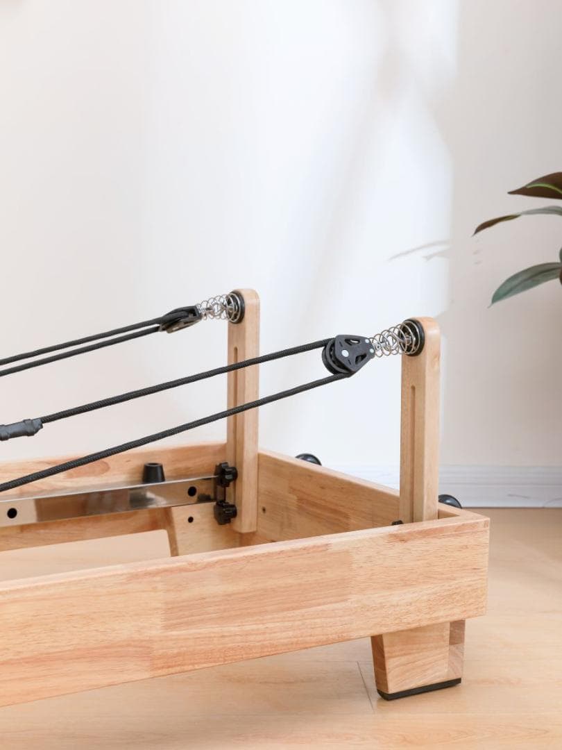 「入荷完了、すぐに発送可能」ウッドフォルダブルピラティスリフォーマー セット