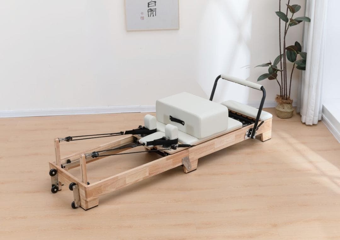 「入荷完了、すぐに発送可能」ウッドフォルダブルピラティスリフォーマー セット