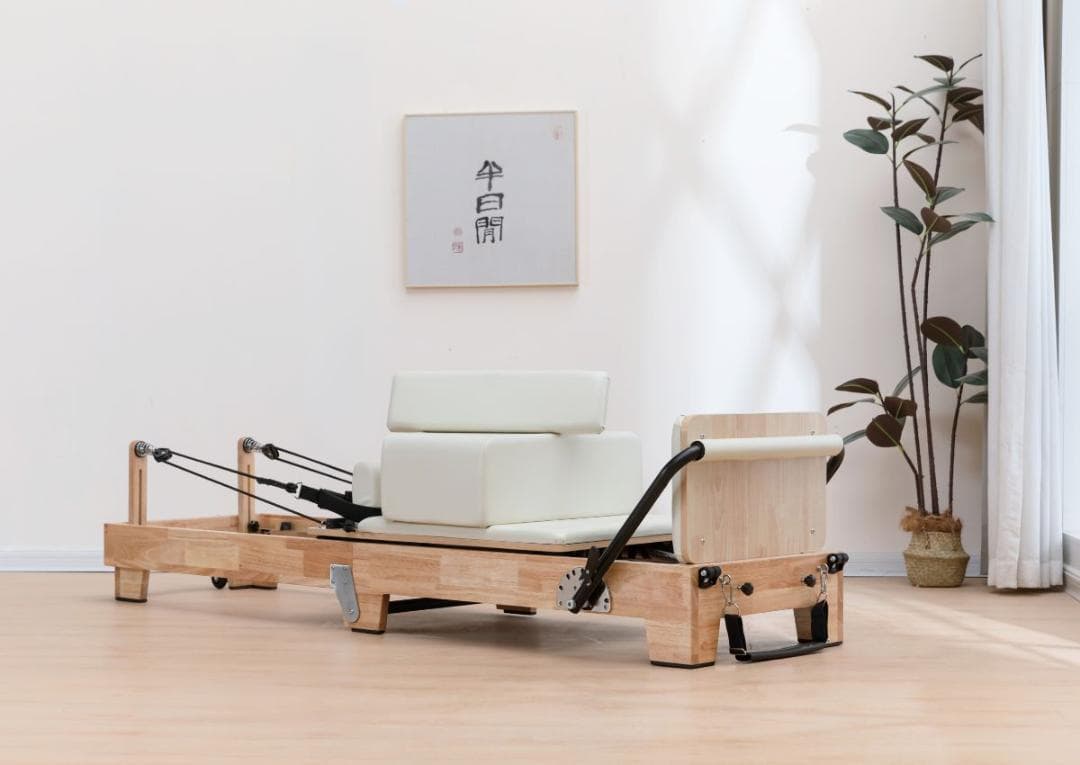 「入荷完了、すぐに発送可能」ウッドフォルダブルピラティスリフォーマー セット