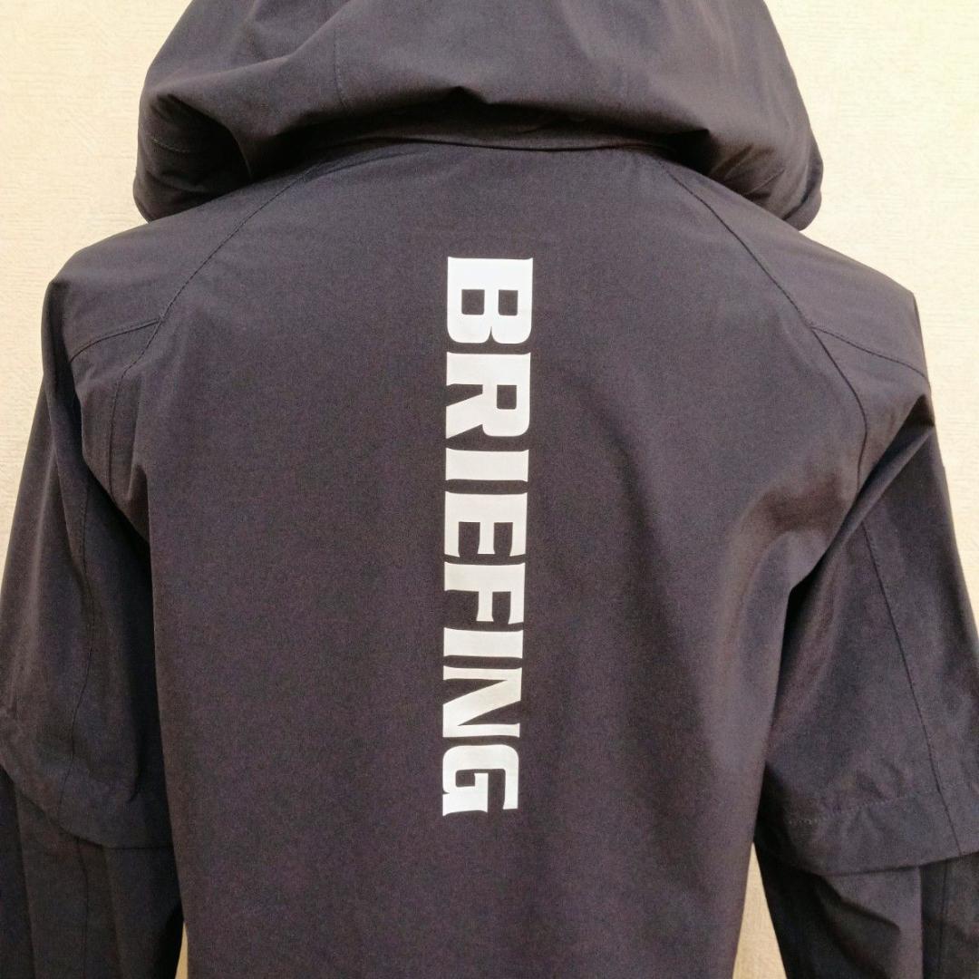 未使用！現行品！ブリーフィング　ゴルフ　レインウェア　紺　フード袖取り外し可