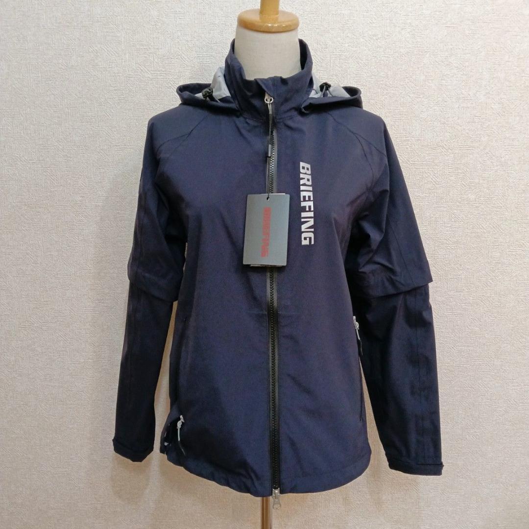 未使用！現行品！ブリーフィング　ゴルフ　レインウェア　紺　フード袖取り外し可