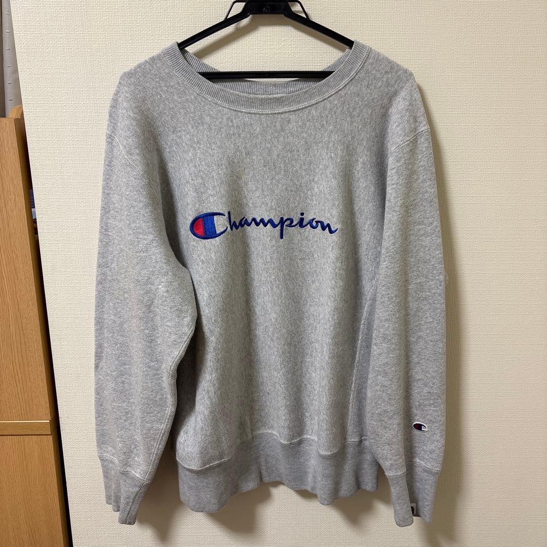 A Bathing Ape × Champion スウェット グレー　L