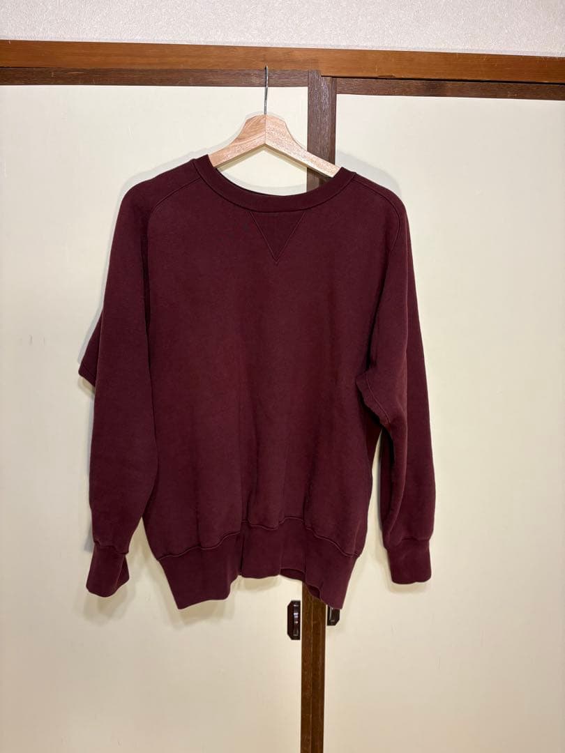 Yohji Yamamoto POUR HOMME 無地スウェット ボルドー3