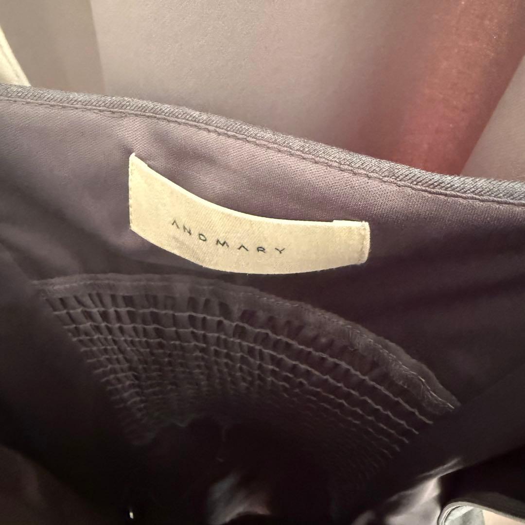 ワンピース andmary Chuchu pleats ribbon dress