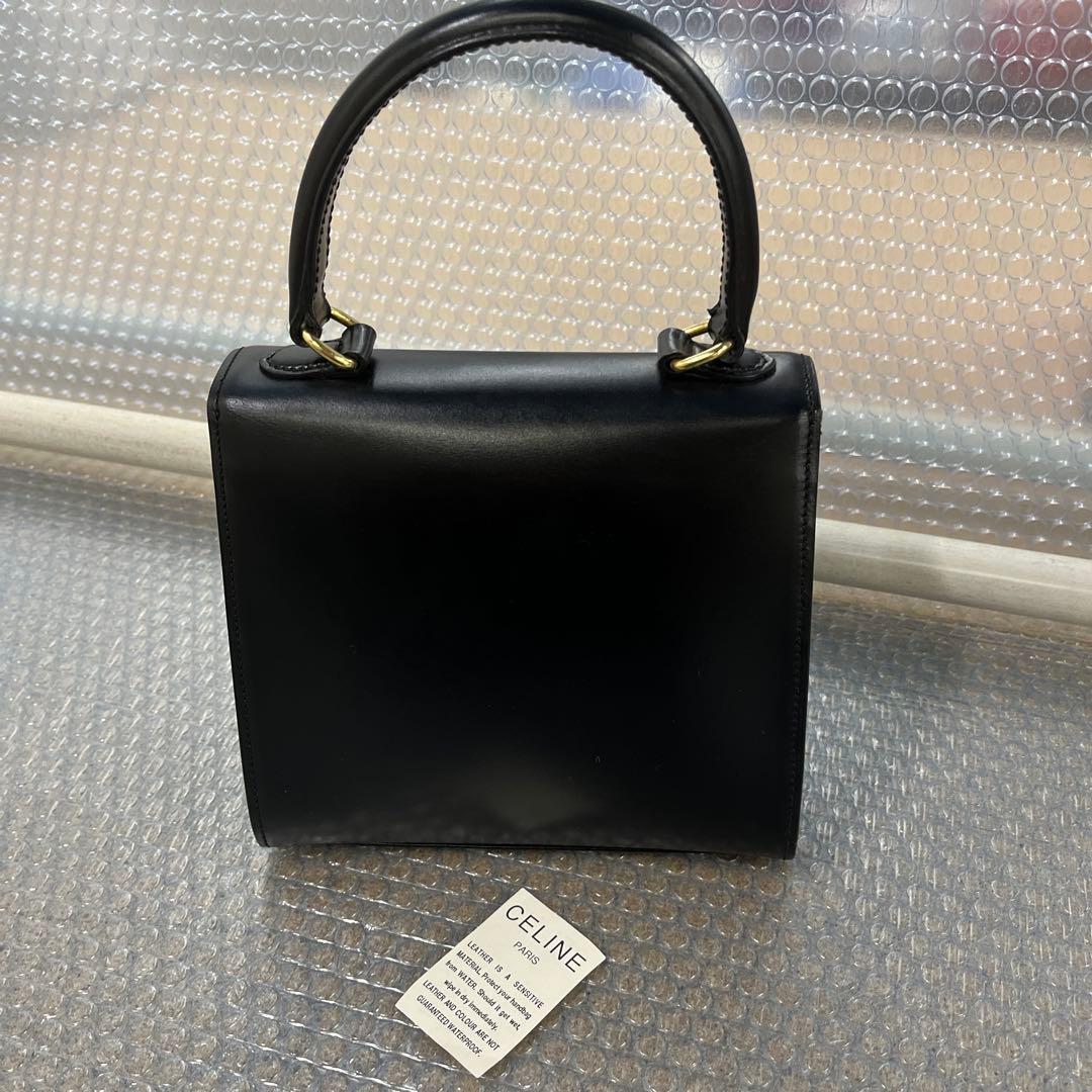 ⭐*️様 美品 CELINE ブラックレザー ハンドバッグ　現状品