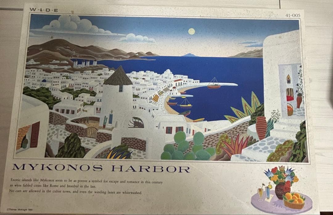 トーマスマックナイト　ジグソーパズル ミコノスハーバー　1000ピース