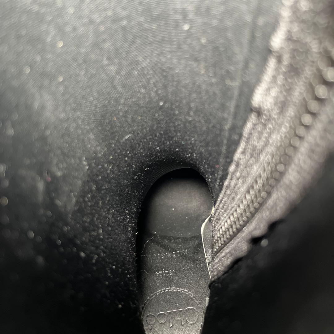 Chloé ブラックラバーブーツ レインブーツ