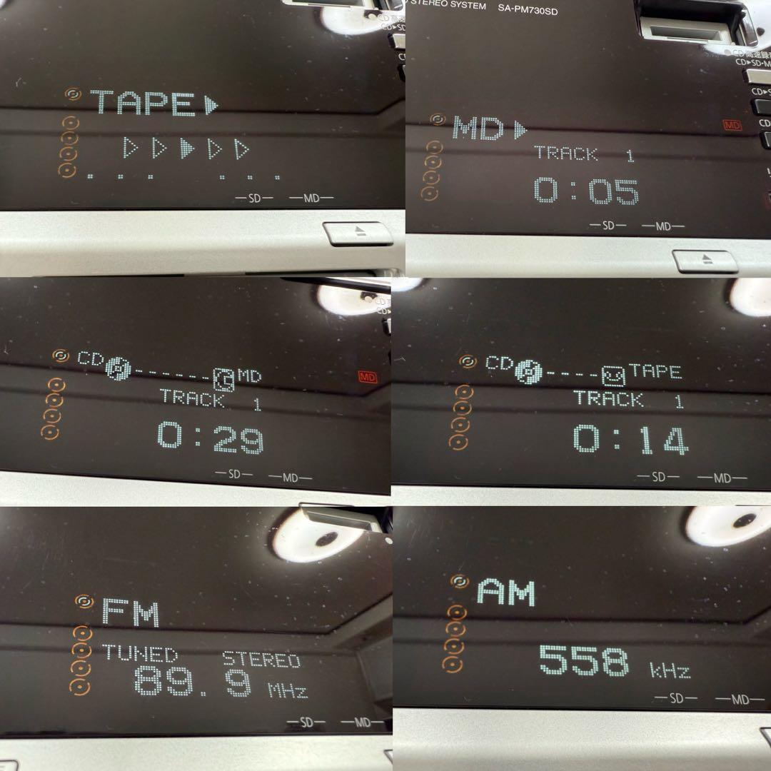 【美品】Panasonic SA-PM730SD 5CD システムコンポ