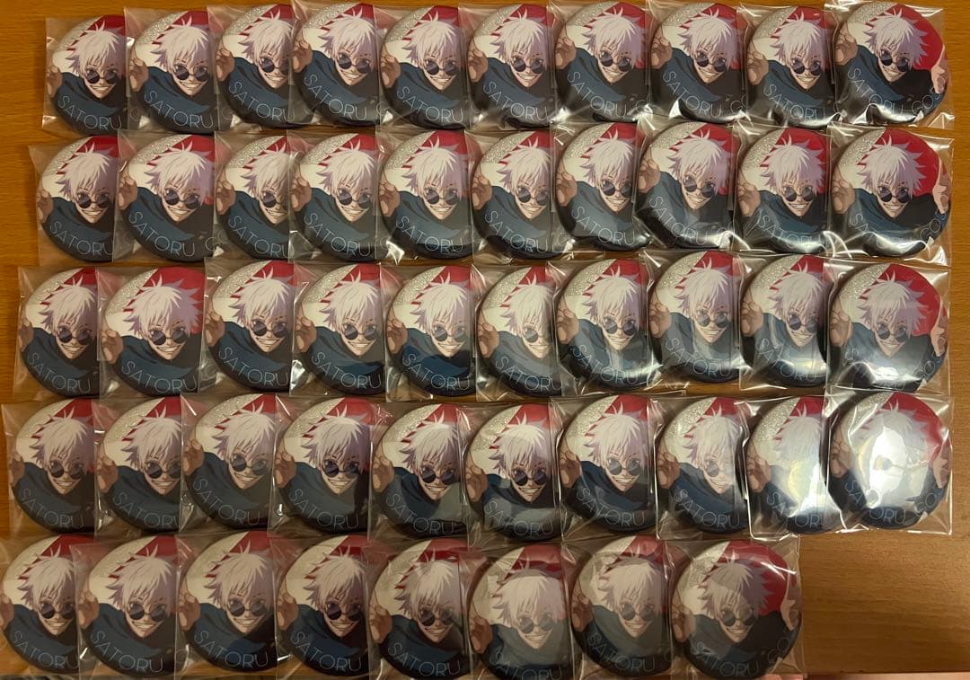 じゅじゅフェス 2024 五条悟 グリッター缶バッジ 48点