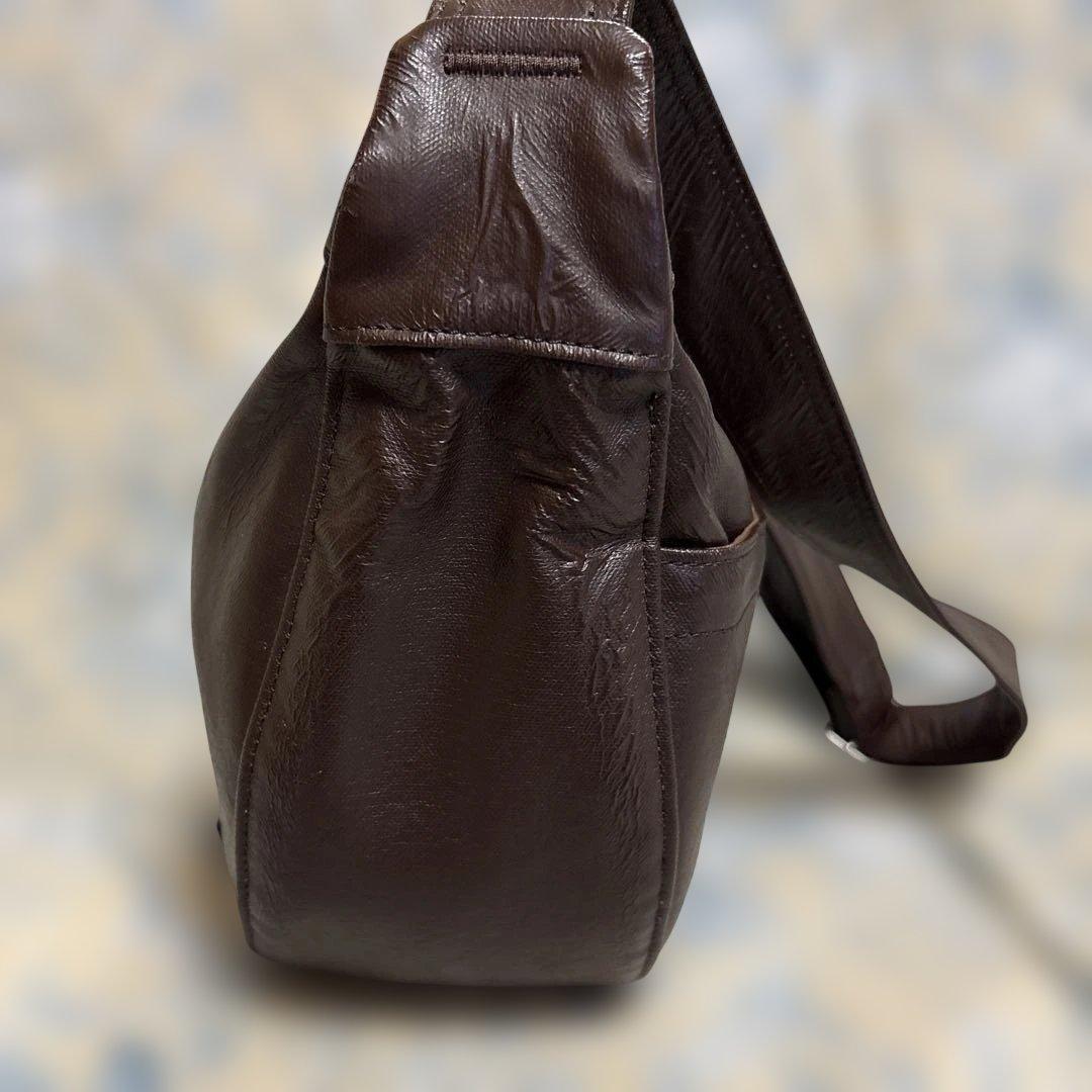 PORTER フリースタイルダークブラウンショルダーバッグ　ポーターバッグ