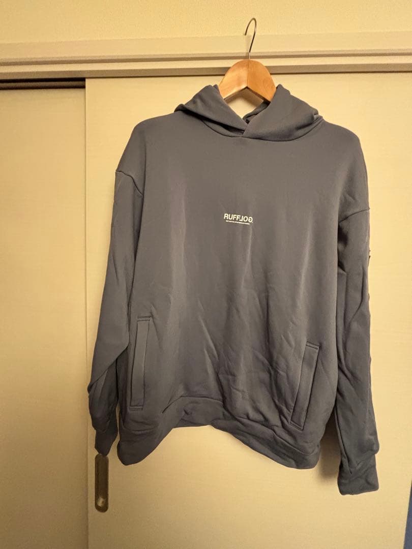 ゆうじRUFFLOG グレー フード付きパーカー XXL